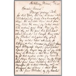 Tog - U.S.A. - Kibbing Miens 17 - 6 - 1910 - 2 Fotokort - Ubrugt