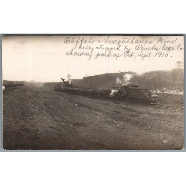 Tog - U.S.A. - Kibbing Miens 17 - 6 - 1910 - 2 Fotokort - Ubrugt