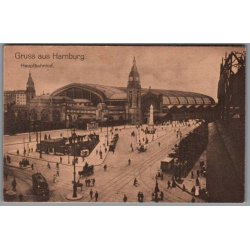 Gruss aus Hamburg - Hauptbahnhof - Ubrugt