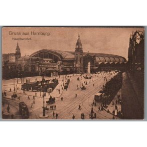 Gruss aus Hamburg - Hauptbahnhof - Ubrugt