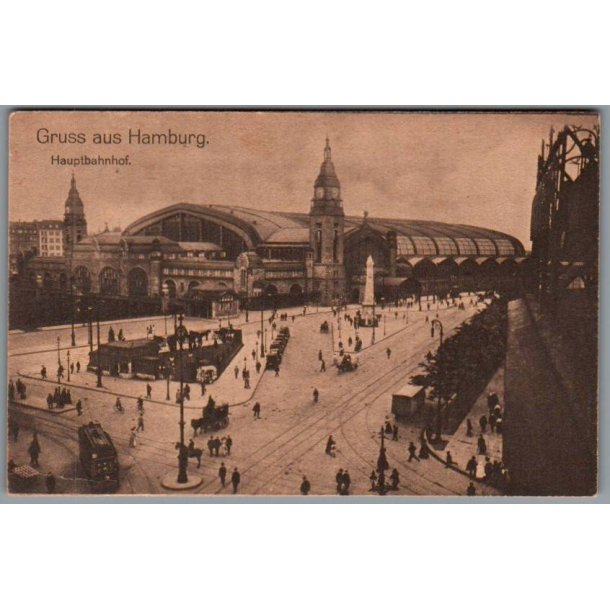 Gruss aus Hamburg - Hauptbahnhof - Ubrugt