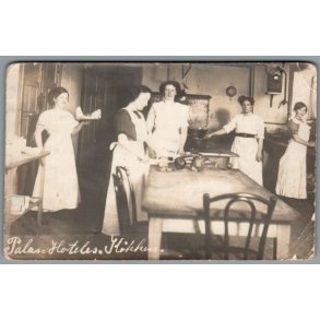 Palas Hotels K�kken - Skolegade 14 - Esbjerg - Fotokort u/n - Ubrugt - Svage hj�rner !