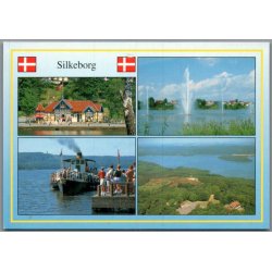 Silkeborg  - Partier - Postkort - Brugt