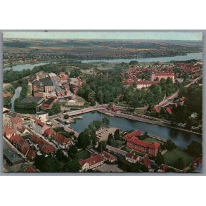 Silkeborg - Luftfoto over Byen - Postkort - Brugt