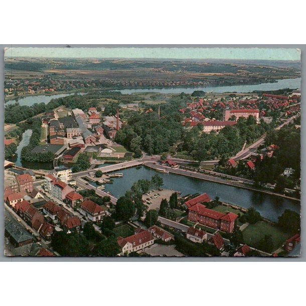 Silkeborg - Luftfoto over Byen - Postkort - Brugt