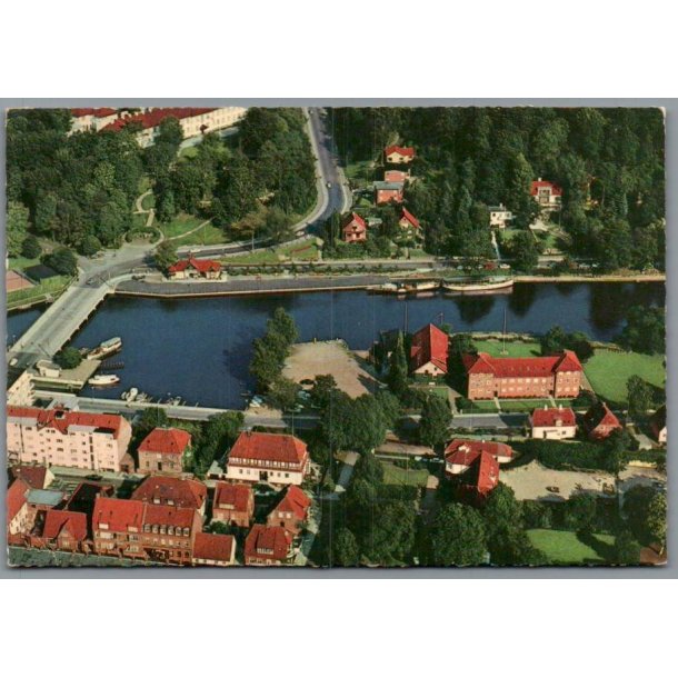 Silkeborg - Luftfoto over Byen - Postkort - Brugt