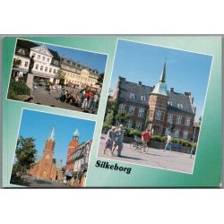 Silkeborg  - Partier - Postkort - Brugt