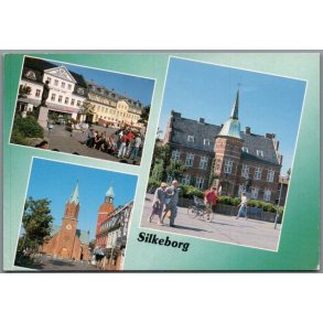 Silkeborg  - Partier - Postkort - Brugt