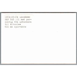 Tog - PKP  T49  111 - Liszkowo - Polen - Foto