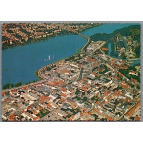 Silkeborg - Luftfoto over Byen - Postkort - Brugt