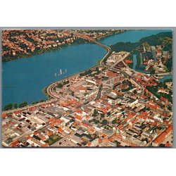 Silkeborg - Luftfoto over Byen - Postkort - Brugt