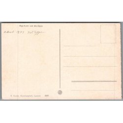 Tog - Rigi-Kulm - Schweitz  - Ubrugt