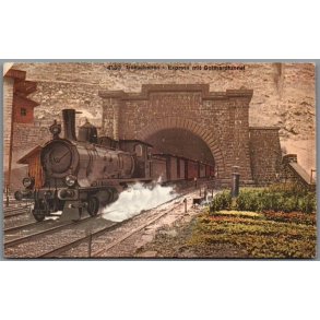 Goeschenen - Express mit Gotthardtunnel - Schweitz - Tog - Ubrugt