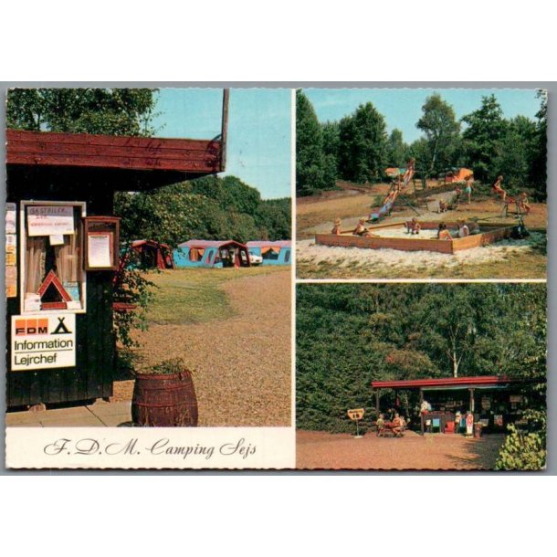 FDM  Camping - Sejs - Postkort - Brugt