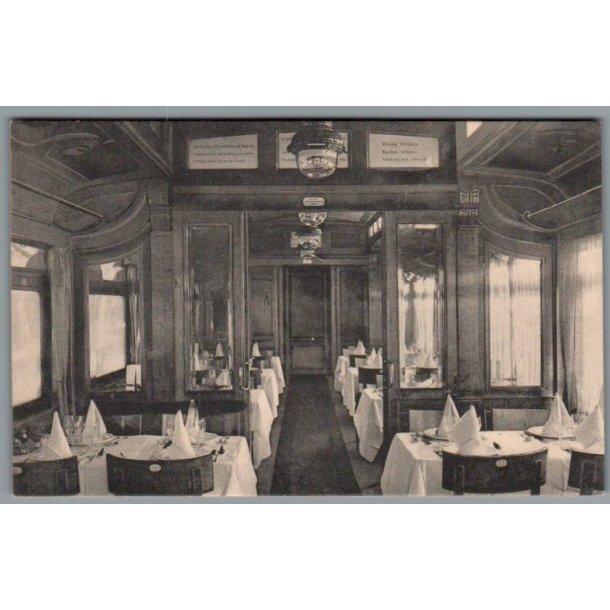 Tog - Interir af Restaurationsvogn - Sverige - Ubrugt