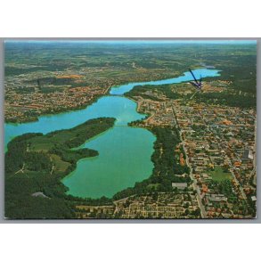 Silkeborg - Langs� set fra Luften  - Postkort - Brugt