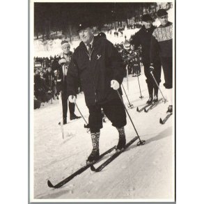 Kong Olav - Kronprins Harald - Kortmann 102035 - 12x 17 cm. - Ubrugt