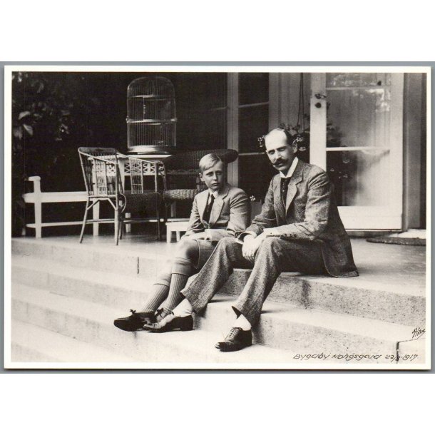 Kong Haakon  - Kronprins Olav - Kortmann 102035 - 12x17 cm - Ubrugt