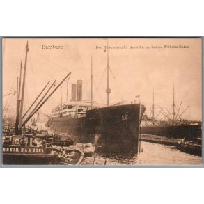 Hamburg - Damperen Amerika i Kaiser Wilhelm Hafen -Tyskland - Ubrugt