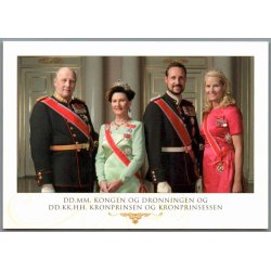 Kongen og Droningen og Kronprinsen og Kronprinsessen - Normann 860 - Ubrugt