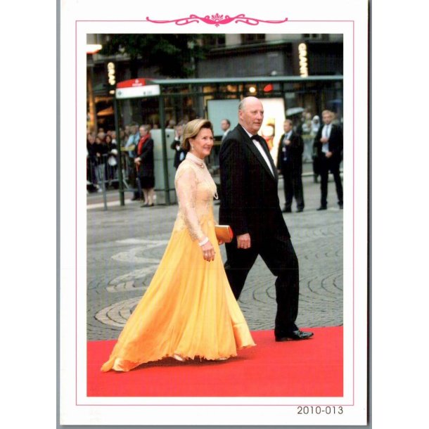 Kong Harald og Dronning Sonja - dkroyalpress u/n - 12x17 cm. - Ubrugt