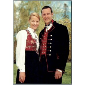 Kronprins H�kon og hans Forlovede  Mette-Marit H�jby - Posten 3 - 12x17 cm - Ubrugt