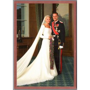 Kronprins Haakon og Kronprinsesse Mette-Martis Bryllup - Norman  03.025 - 12x17 cm - Ubrugt