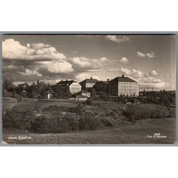 Akers Sygehus - Norge - Ubrugt - Kn�k !