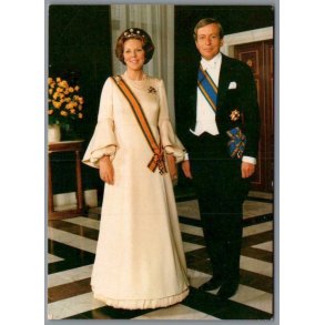 Dronning Beatrix - Prins Claus - Holland -  spanjersberg u/n - Ubrugt