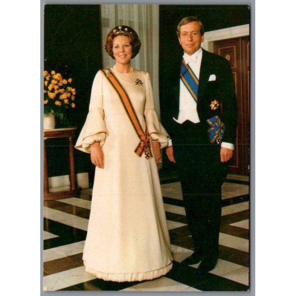 Dronning Beatrix - Prins Claus - Holland -  spanjersberg u/n - Ubrugt