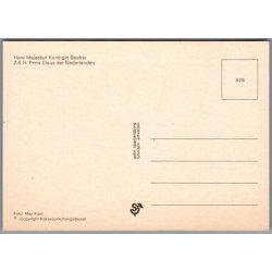 Dronning Beatrix - Prins Claus - Holland -  spanjersberg u/n - Ubrugt