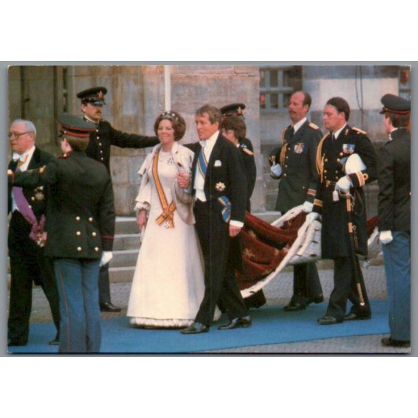 Dronning Beatrix - Prins Claus under Baldakinen  -  Spanjersberg 818 - Ubrugt