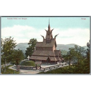 Fantoft Kirke ved Bergen -  Norge - Ubrugt