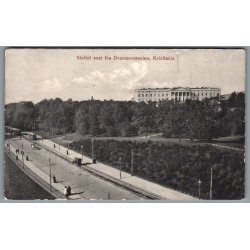 Slottet seet fra Drammensvejen - Kristania - Norge - Ubrugt