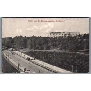 Slottet seet fra Drammensvejen - Kristania - Norge - Ubrugt