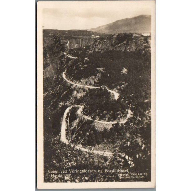 Vejen til V�ringsfossen - Hardanger  - Norge - Ubrugt