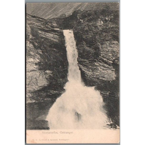 Stors�terfos - Geiranger  - Norge - Ubrugt