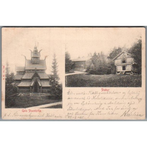 G�ls Stavekirke - Norge - Brugt - Svagt hj�rne !