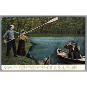 Hilsen fra Cyklisternes Foraars Fest C.C.A. 1906 - Brugt