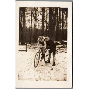 Cykelrytter - Peter -  Fotokort - Brugt