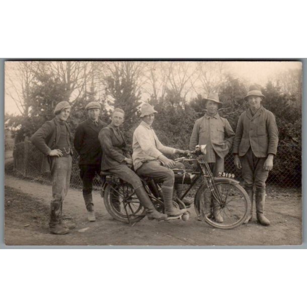 Motorcykel Nummerplade M 3199 (Odense Amt ) -  Fotokort