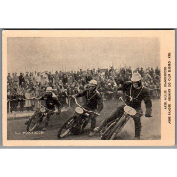 Motorcykel - A. Mller - A. Pander - Oluf Elsberg - Ubrugt - Limrest !
