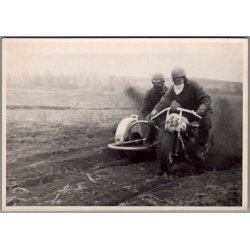 Frederiksberg Motor Klub - 1947 - Ved Karlebo -  Foto 18 x12 cm.