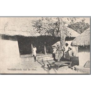 Santhalkvinde ved sit Hus - Indien - Missioner  - Brugt