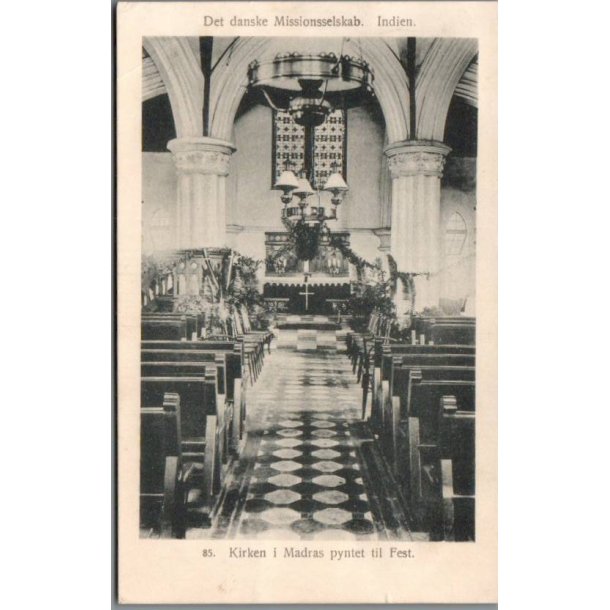 Det danske Missionsselskab  - Kirken i Madras - Indien - Brugt