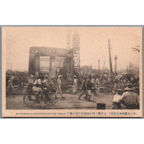 Matsuzakaya Departmentstore - Tokyo - Jordsk�lv Japan - Postkort - Ubrugt