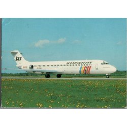 SAS - Fly - Brugt - Papir p bagsiden !