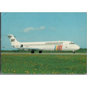 SAS - Fly - Brugt - Papir p bagsiden !