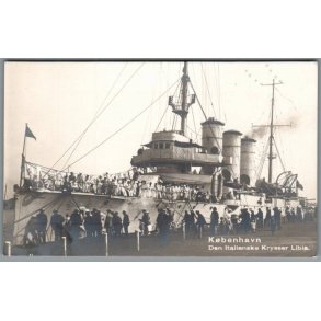 K�benhavn - Den Italinske Krysser Liberia - Ubrugt
