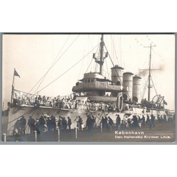 K�benhavn - Den Italinske Krysser Liberia - Ubrugt